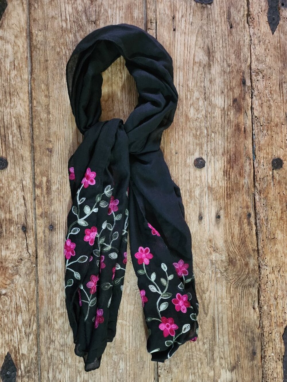 Lightweight Blank Embroidered Scarf